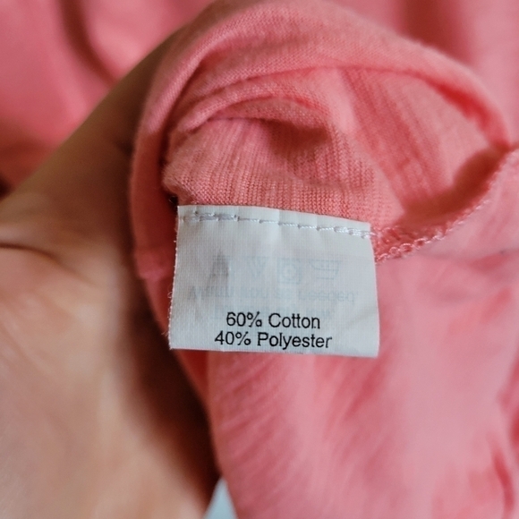 J. Crew Long Sleeve V Neck Lightweight Semi Sheer Pink Peach Medium - Picture 7 of 7